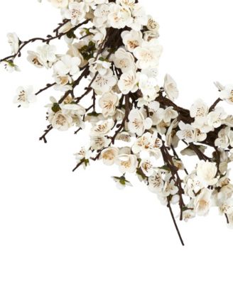 24" Plum Blossom Wreath