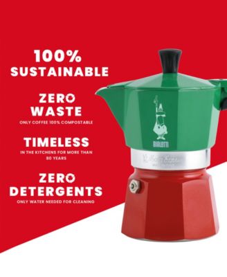 Moka Express 270 ML 6 Cups Tricolore Coffeemaker