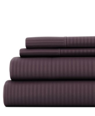 Expressed In Embossed Striped 4-Pc. Sheet Set, California King