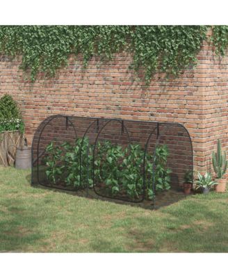 8 x 4ft Crop Cage with Two Zippe Doors and Storage Bag,