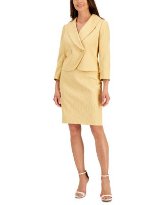 Women's Floral-Jacquard Jacket u0026 Pencil Skirt Suit