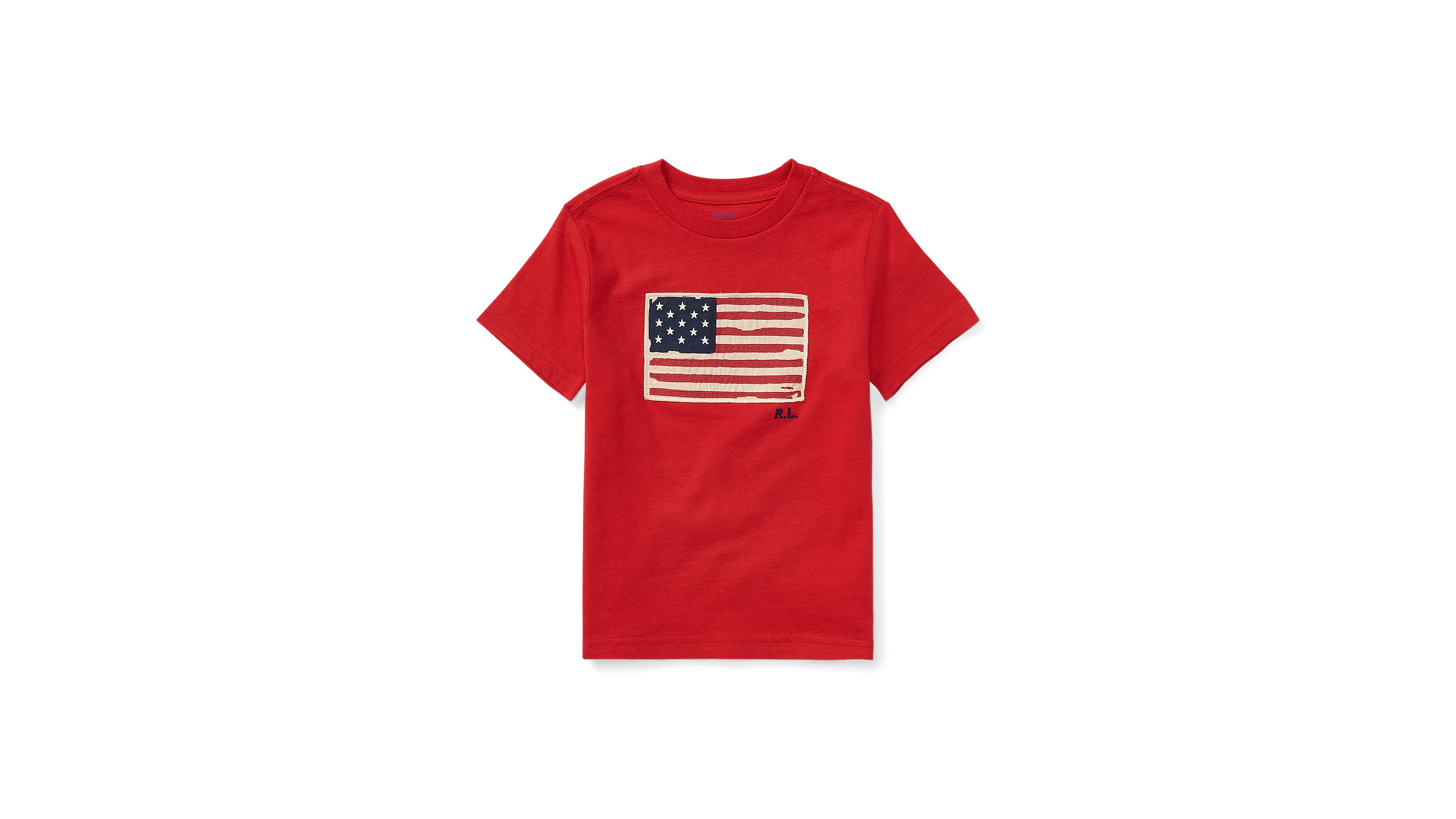 Polo Ralph Lauren Big Boys Flag Cotton Jersey T-shirt