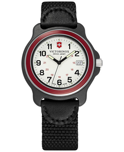 Victorinox Swiss Army Men's Original Black Nylon Strap Watch 39mm 249088