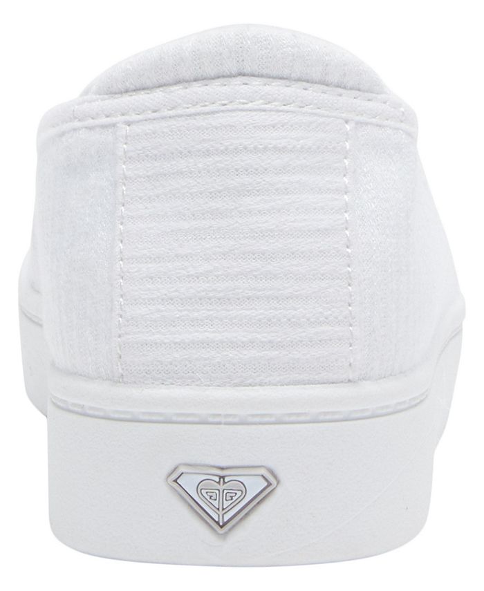Roxy Minnow Plus-Tenis Sin Cordones, Zapatillas Mujer, Blanco