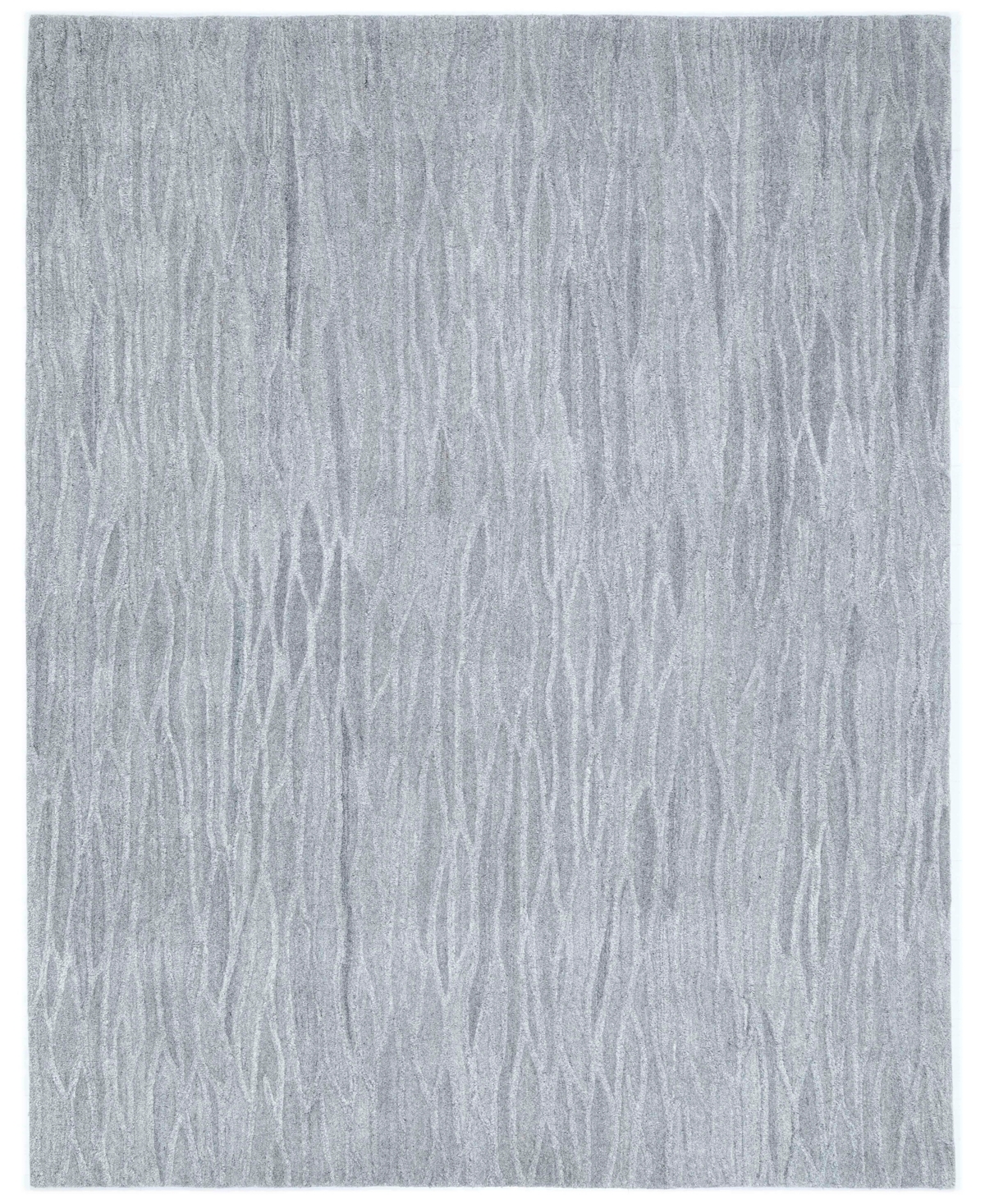NuStory Numodern Carved 7'6in x 9'6in Area Rug - Silver