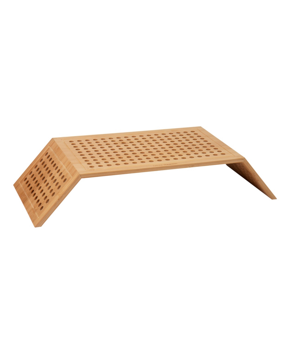 Mind Reader Lattice Collection, Monitor Stand, Foldable, Portable, Office, Rayon From Bamboo In Brown