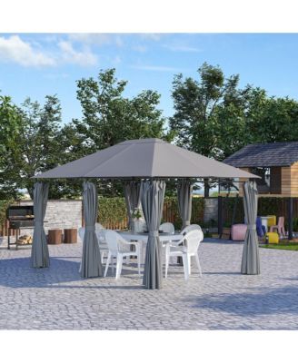 10' x 13' Patio Gazebo, Canopy with 6 Sidewalls,