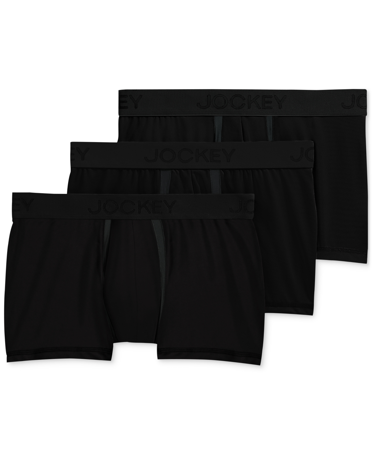 JOCKEY MEN'S CHAFE PROOF POUCH COTTON STRETCH TRUNK, PACK OF 3