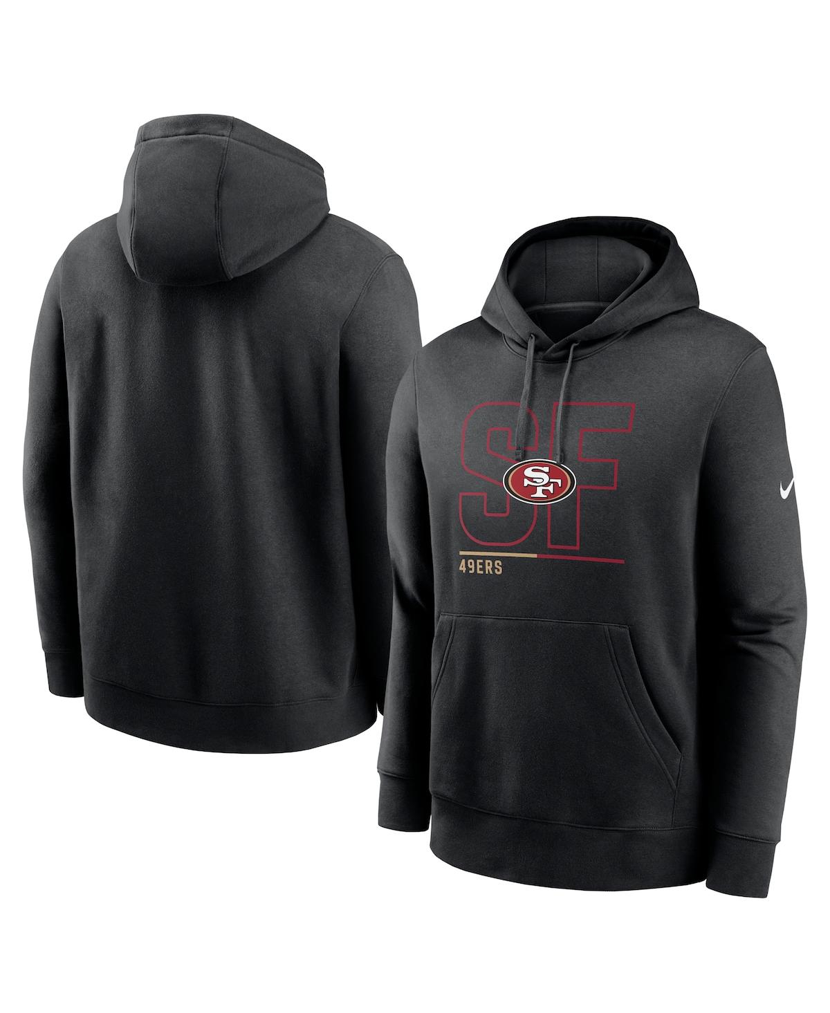 Shop Nike Men's  Black San Francisco 49ers City Code Club Fleece Pullover Hoodie