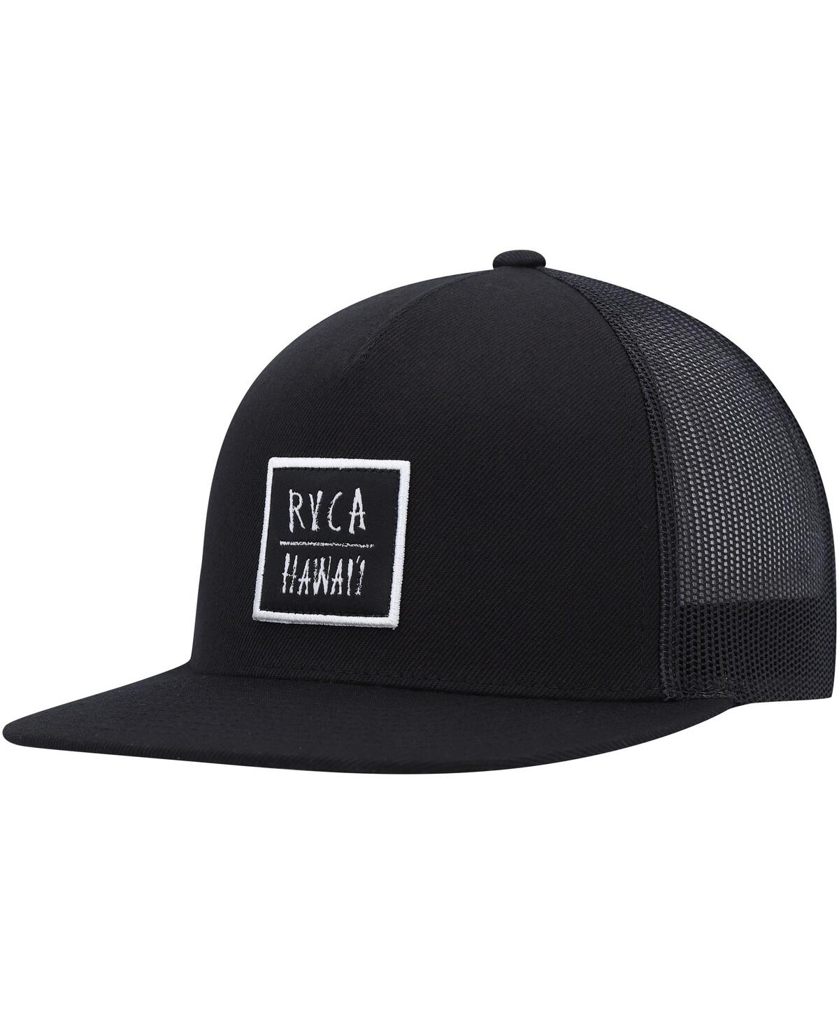 Rvca Men's  Black Horton Teeth Trucker Snapback Hat