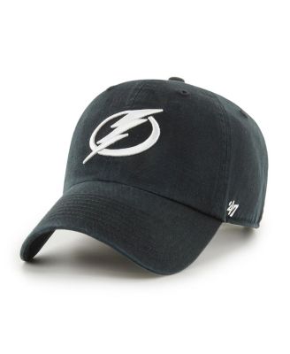 Men's Black Tampa Bay Lightning Clean Up Adjustable Hat