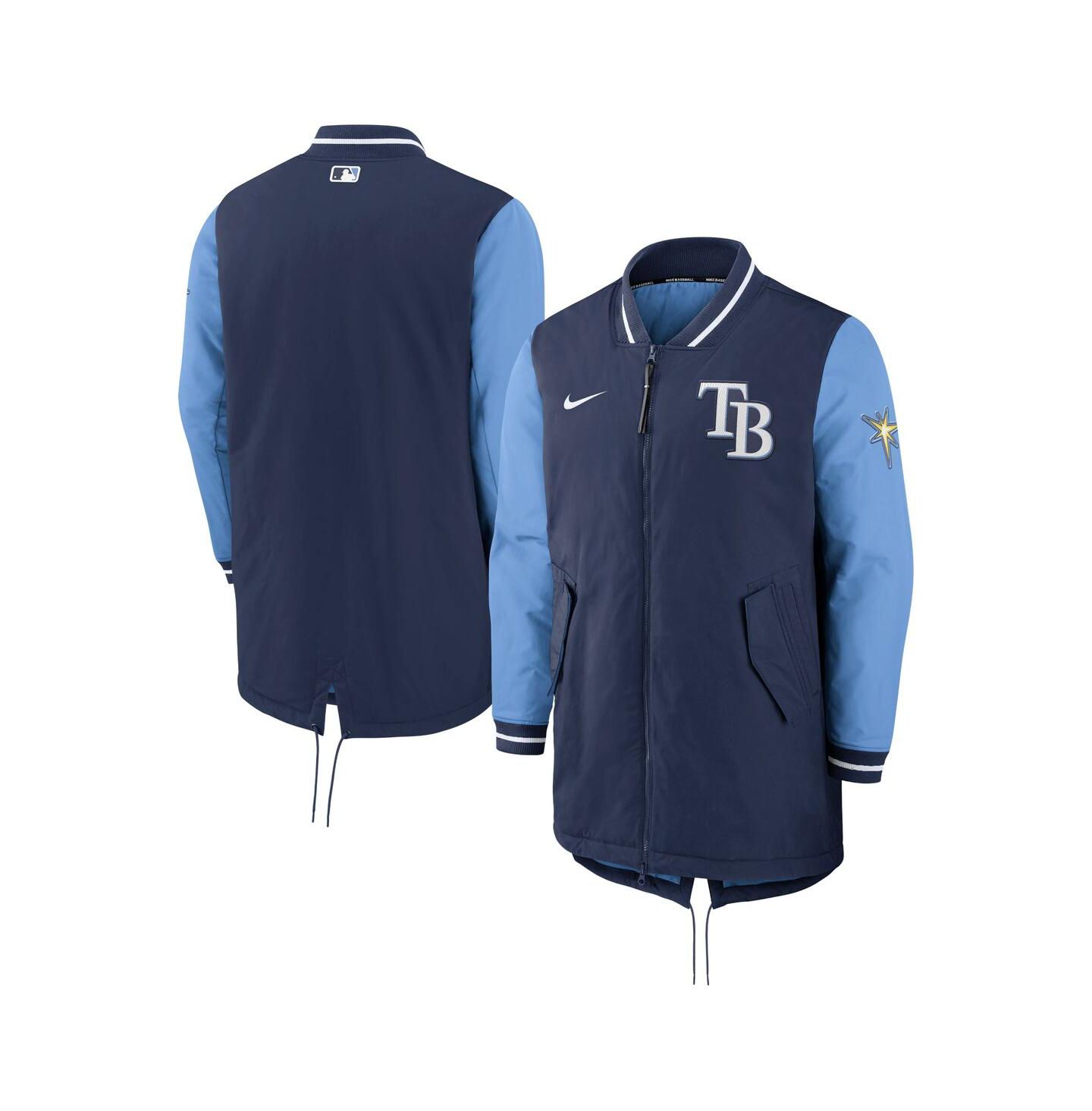 Мужская куртка Nike Navy Tampa Bay Rays Dugout Performance Full-Zip — фото 2