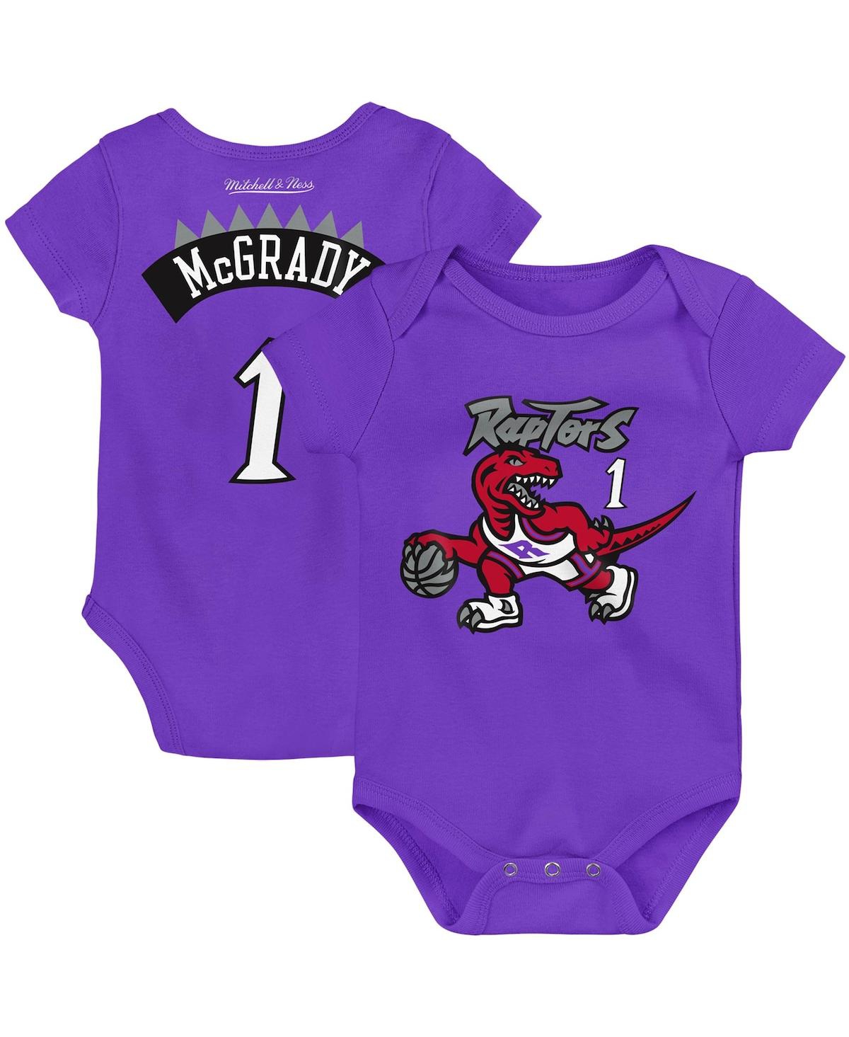 Shop Mitchell & Ness Infant Boys And Girls  Tracy Mcgrady Purple Toronto Raptors Hardwood Classics Name An