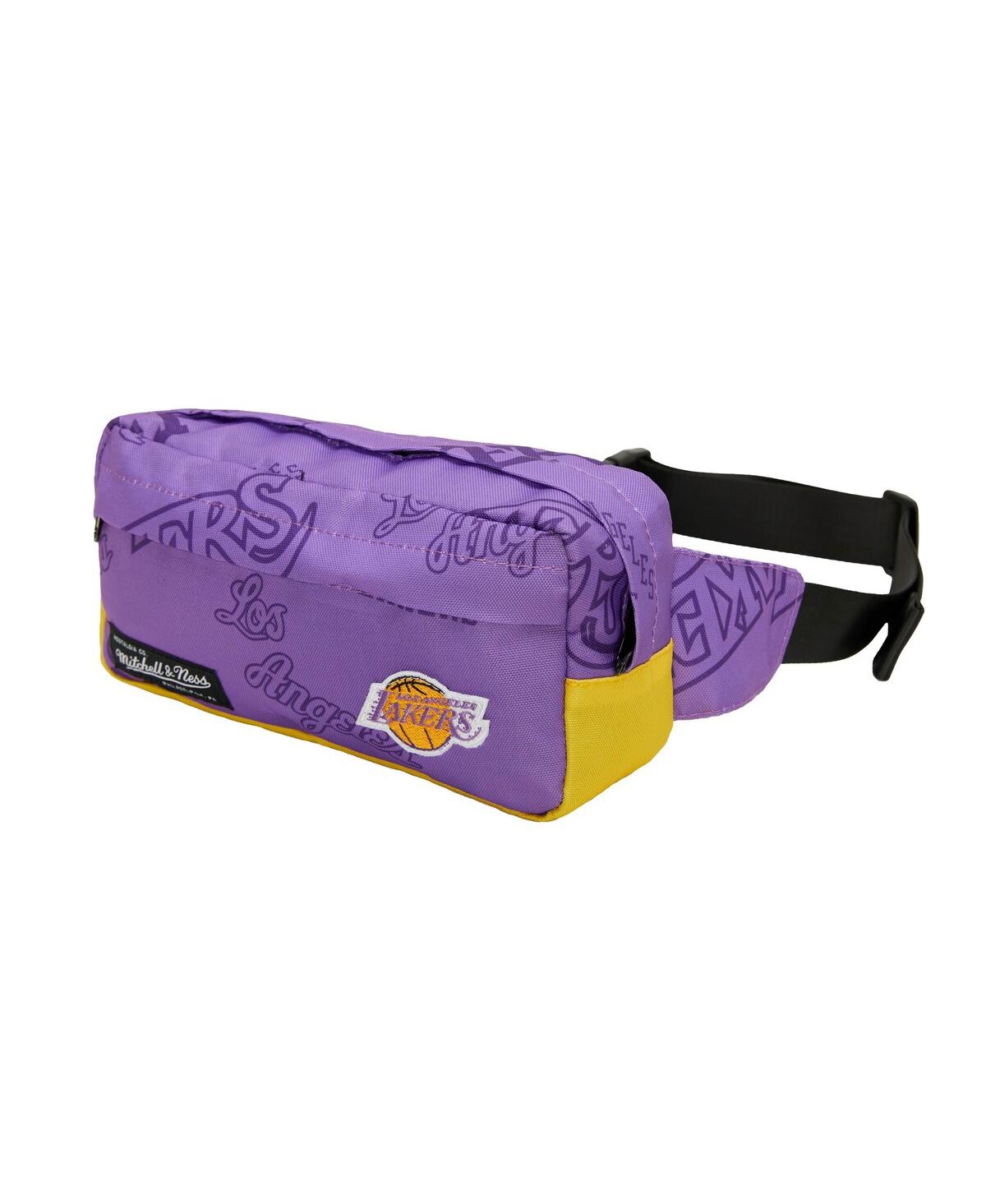 Mitchell & Ness Women's  Los Angeles Lakers Team Logo Fanny Pack In Purple