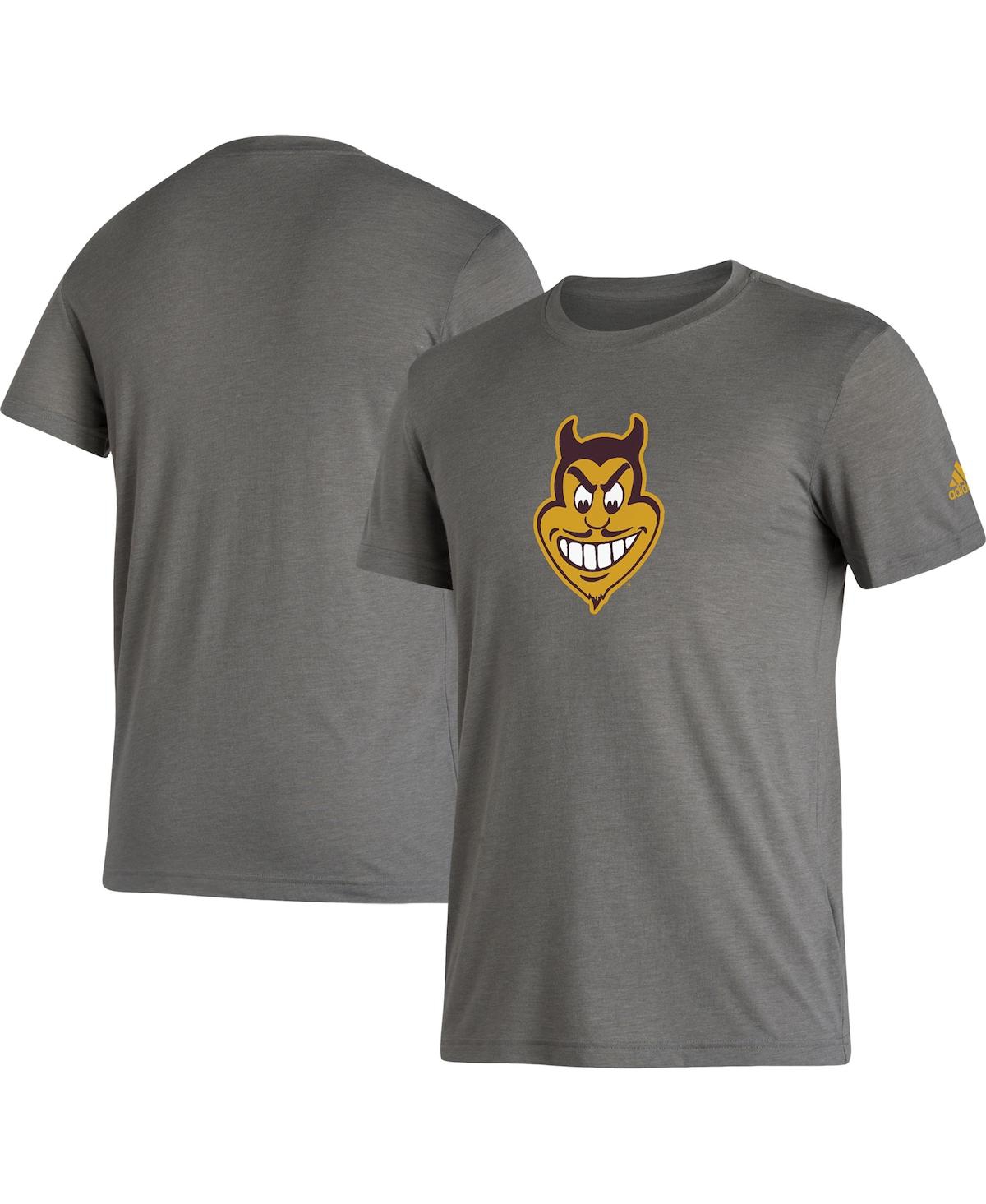 Shop Adidas Originals Men's Adidas Gray Arizona State Sun Devils Basics Heritage Tri-blend T-shirt
