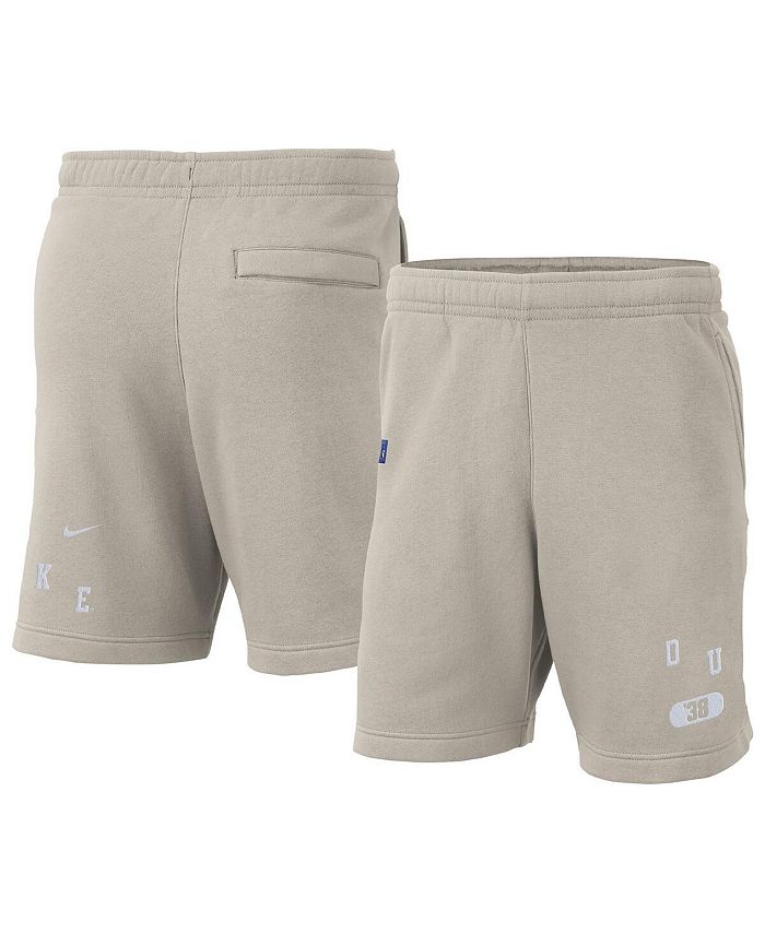 Nike Men s Cream Duke Blue Devils Fleece Shorts Macy s