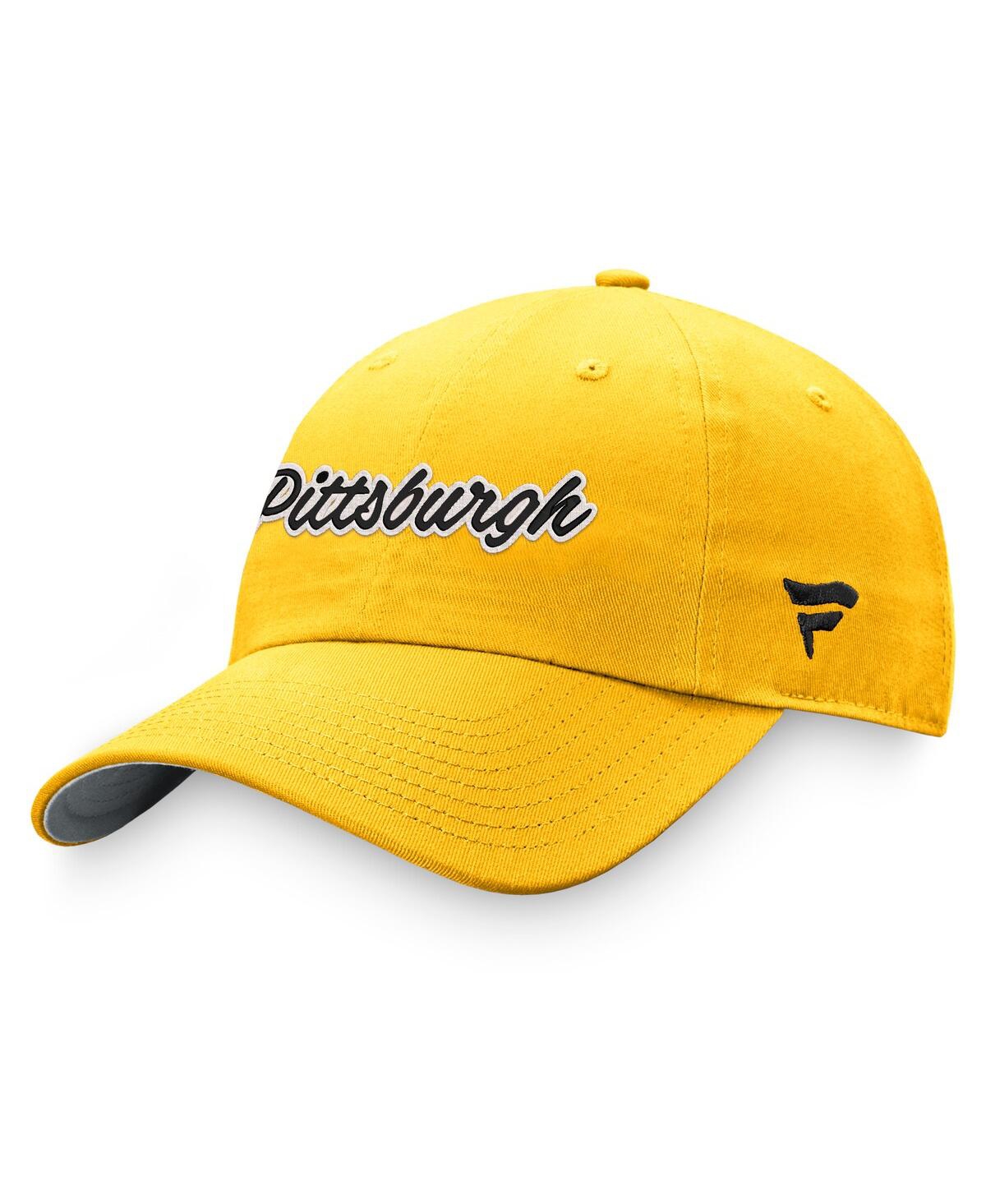 Fanatics Women's  Gold Pittsburgh Penguins Breakaway Adjustable Hat In Gold