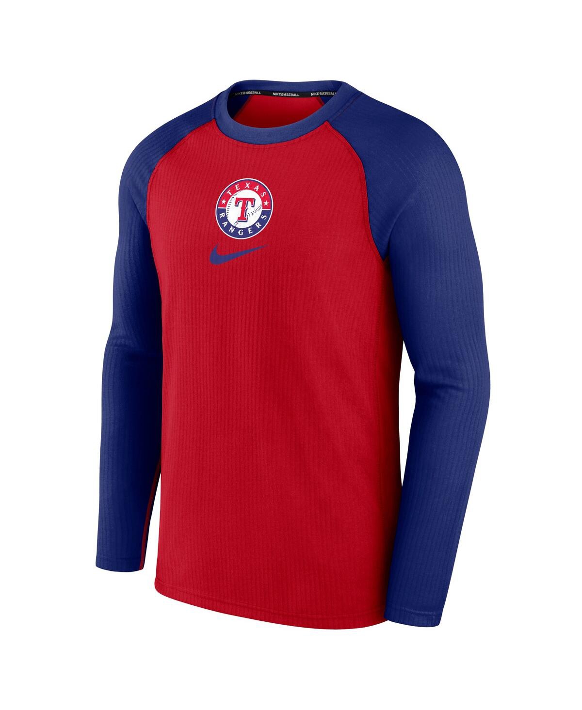 Men's NikeTexas Rangers Authentic Collection Game Raglan Performance Long Sleeve T-shirt - Red