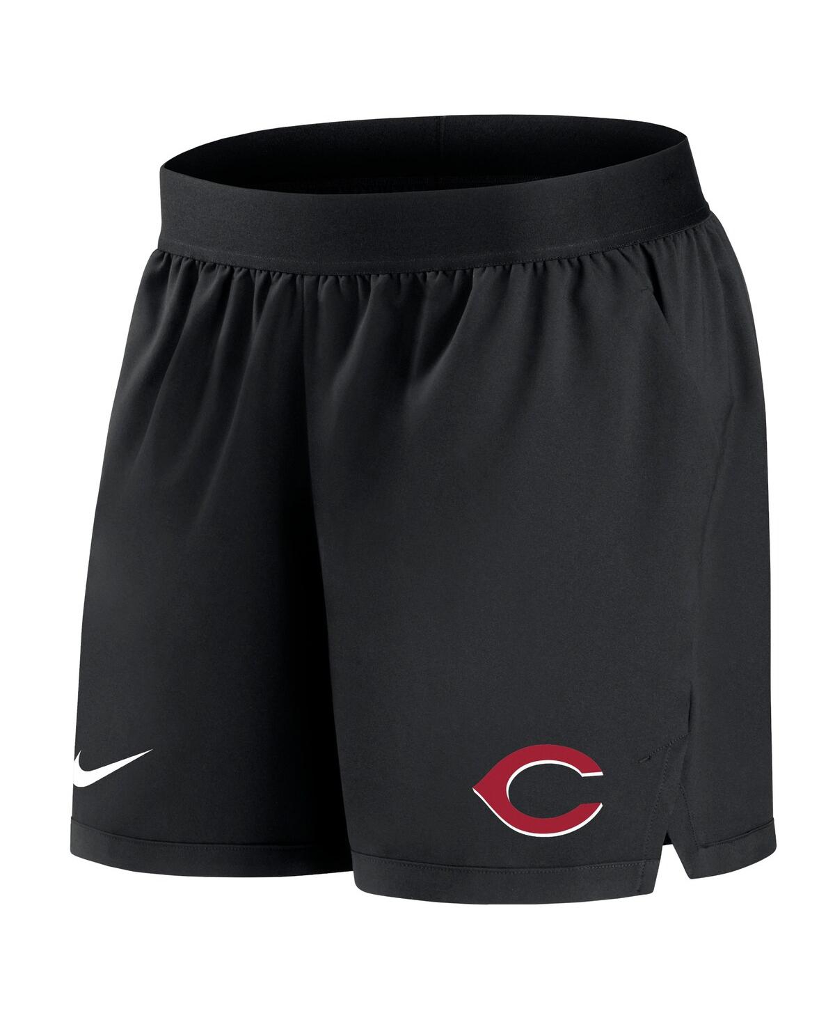 Nike Women's  Black Cincinnati Reds Authentic Collection Team Performance Shorts In Black