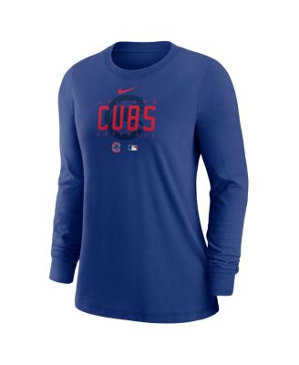 Women's Royal Chicago Cubs Authentic Collection Legend Performance Long Sleeve T-shirt