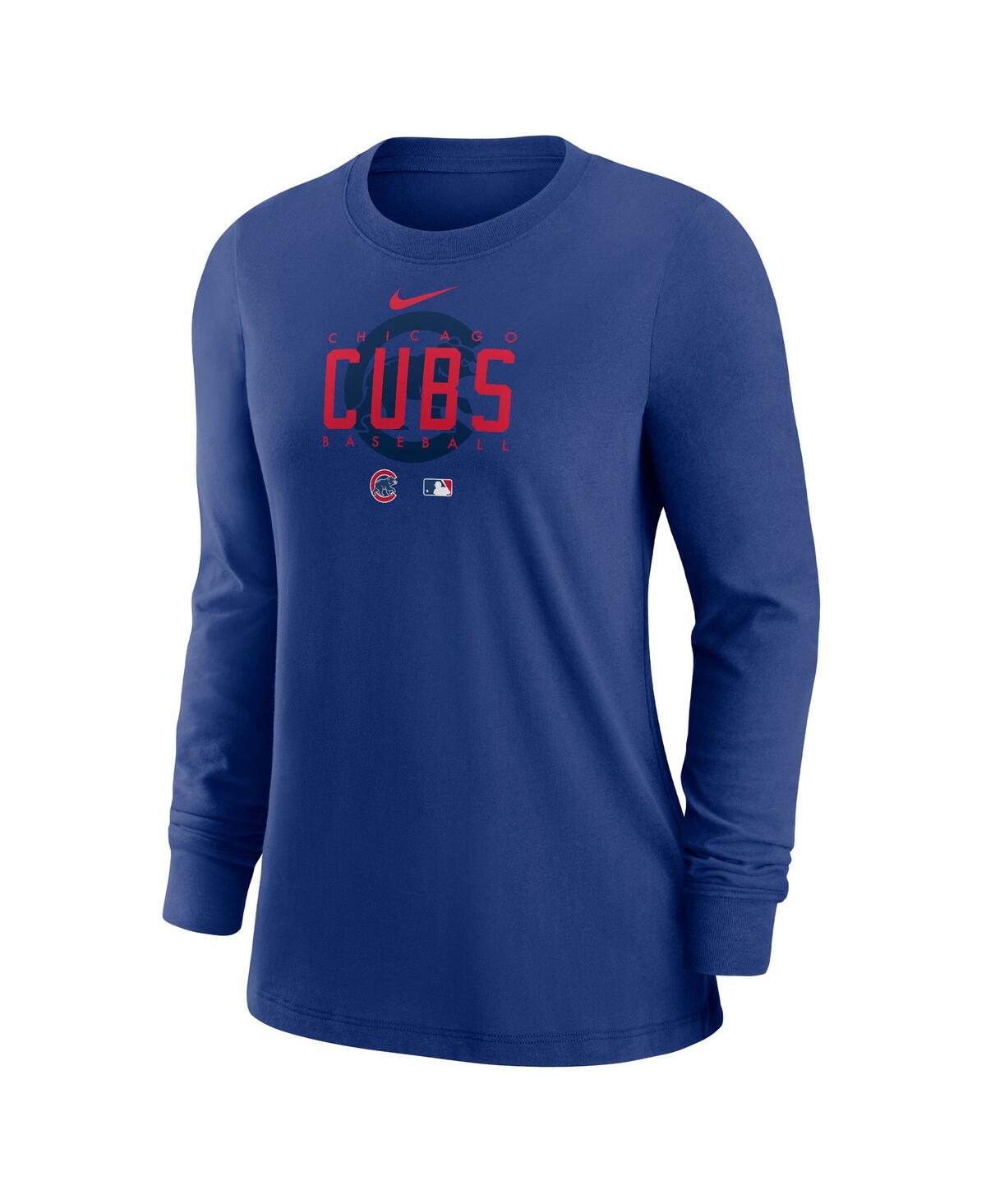 Nike Women's  Royal Chicago Cubs Authentic Collection Legend Performance Long Sleeve T-shirt In Royal