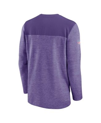 Men's Purple Minnesota Vikings Sideline Lockup Performance Quarter-Zip Top