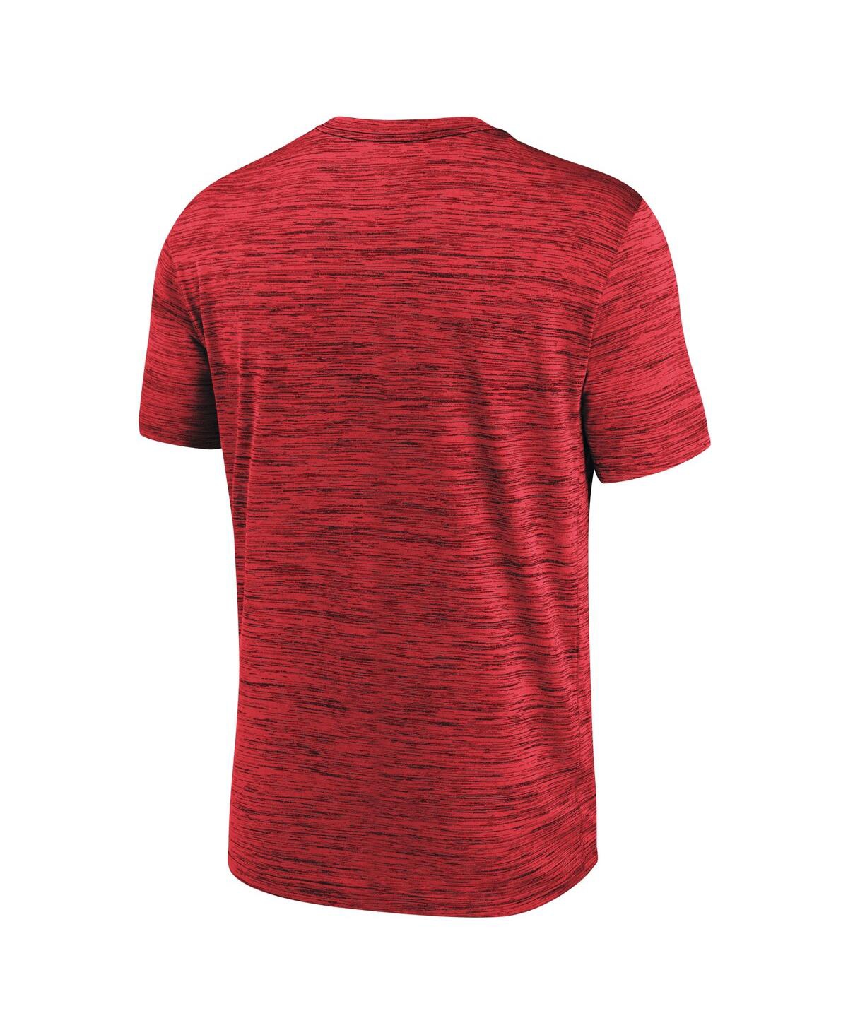 Shop Nike Men's  Red Cincinnati Reds Wordmark Velocity Performance T-shirt