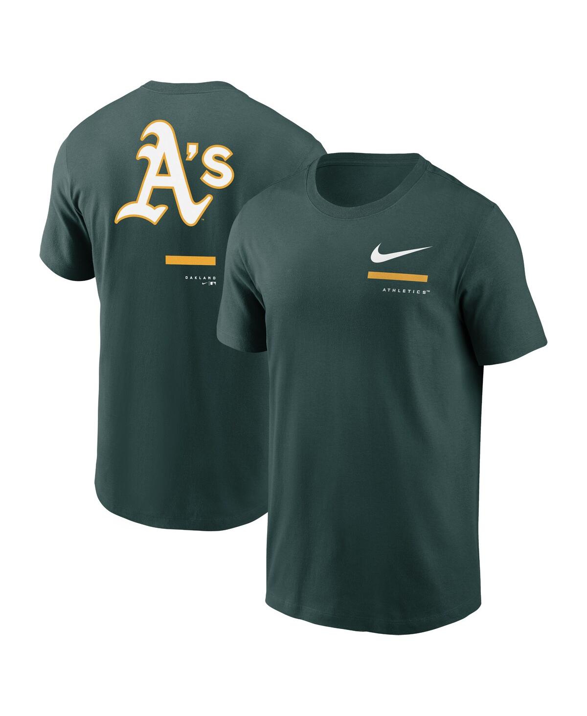 Shop Nike Men's  Green Oakland Athletics Over The Shoulder T-shirt