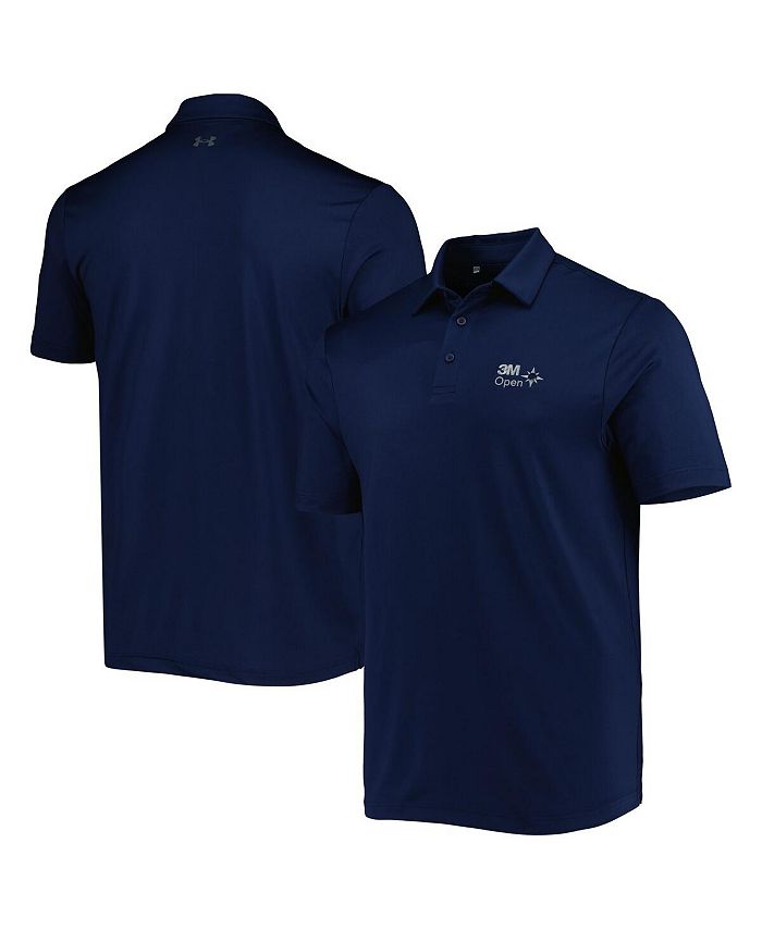 Under Armour Men's Navy 3M Open T2 Green Polo Shirt Macy's