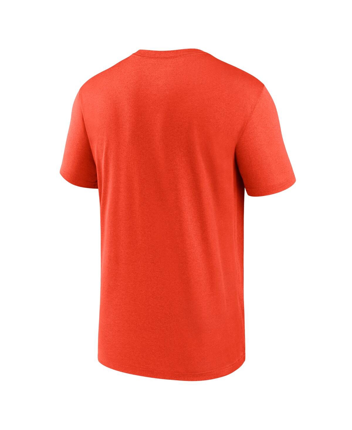 Shop Nike Men's  Orange New York Mets Big And Tall Logo Legend Performance T-shirt