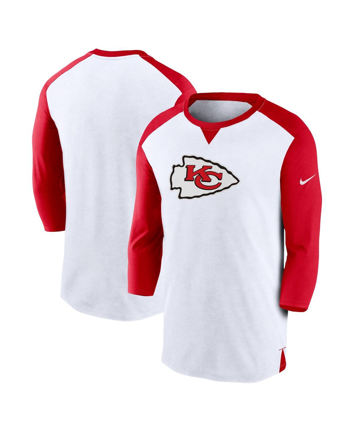 Men's Nike Red Kansas City Chiefs Rewind 3/4-Sleeve T-shirt - Red