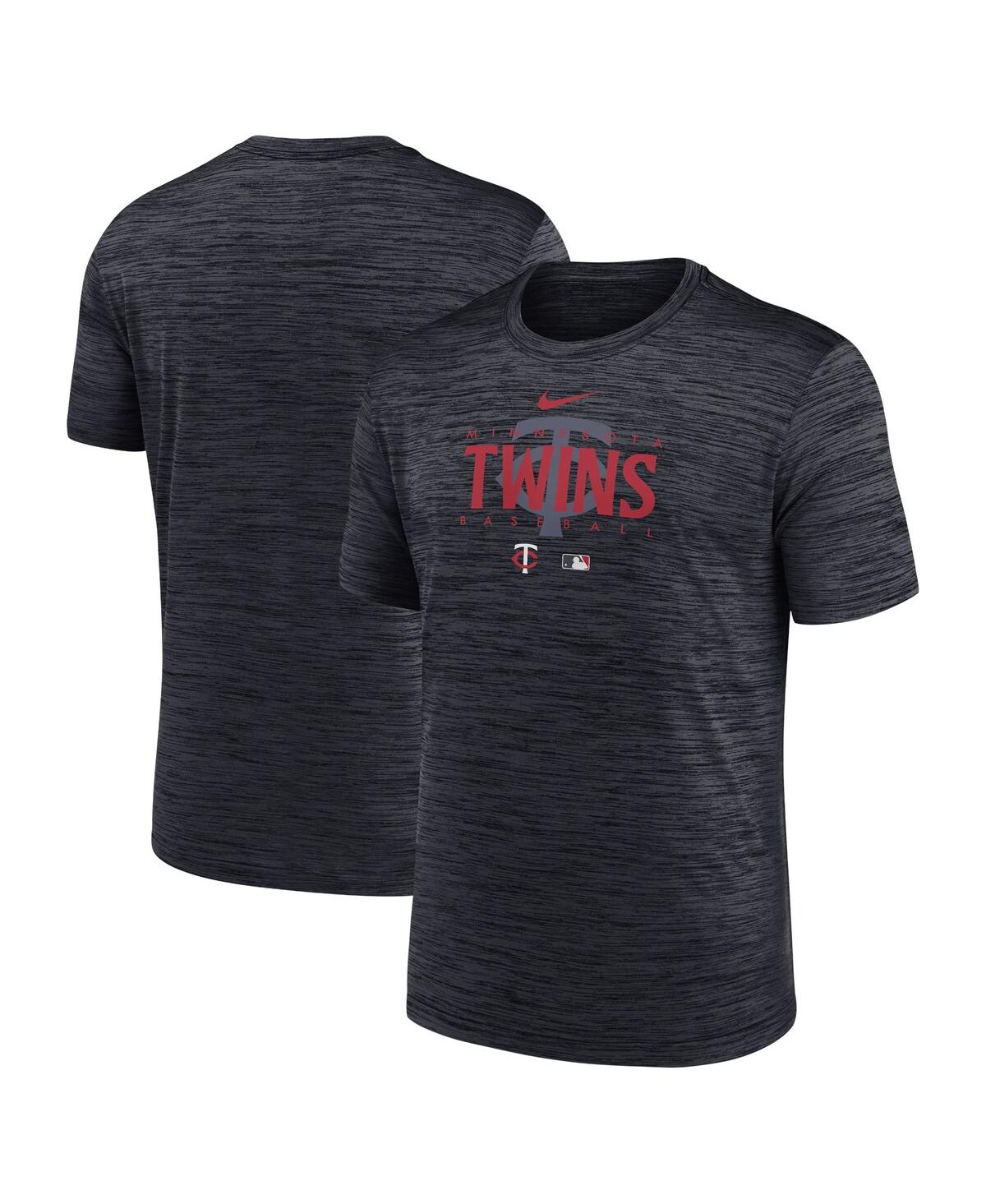 Men's Nike Minnesota TwinsAuthentic Collection Velocity Performance Practice T-shirt - Charcoal