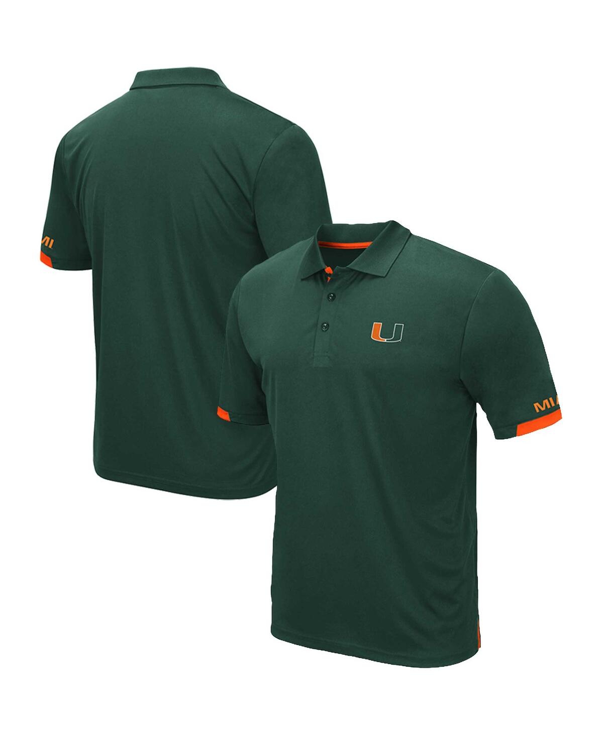 Colosseum Men's  Orange Miami Hurricanes Big And Tall Santry Polo Shirt