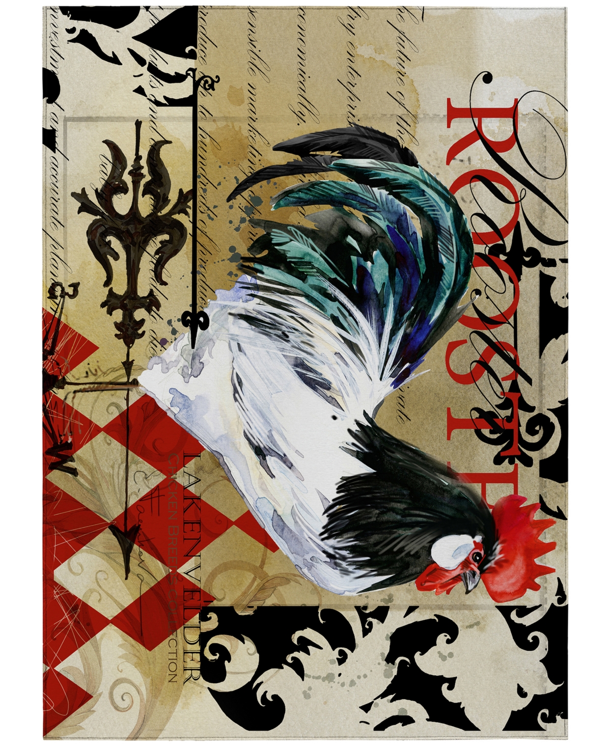 D Style Kendall Kitchen Ke3 5' X 7'6" Area Rug In Khaki