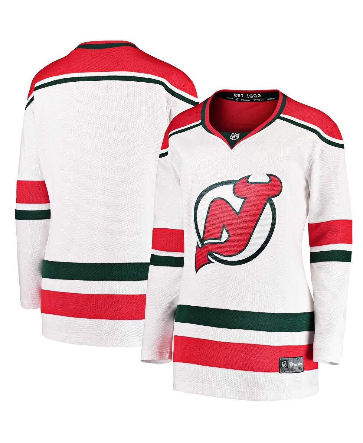 Women's FanaticsNew Jersey Devils 2022/23 Heritage Premier Breakaway Jersey - White