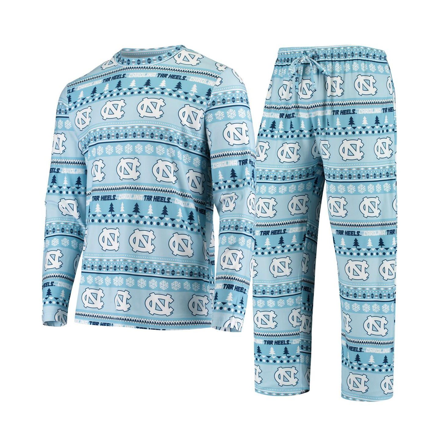 Мужской комплект Concepts Sport North Carolina Tar Heels Ugly Sweater: лонгслив, брюки — фото 2