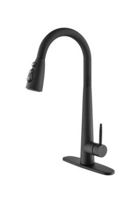 Simplie Fun Black Kitchen Faucets With Pull Down Sprayer Kitchen Sink   24442669 Fpx.tif