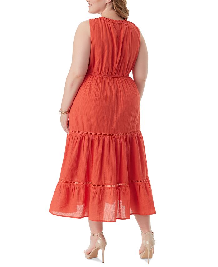 Jessica Simpson Trendy Plus Size Harriet Cotton Sleeveless Maxi Dress ...