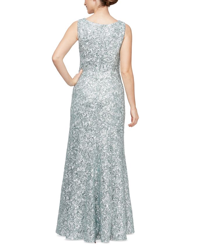 Buy Petite Women All Over Sequin Capelet Gown- Champagne – SleekTrends