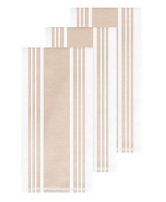 Stripe Dual Sided Woven Kitchen Towel, Set of 3