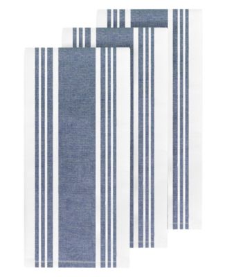 Stripe Dual Sided Woven Kitchen Towel, Set of 3