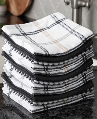 Coordinating Flat Waffle Weave Dish Cloth, Set of 12