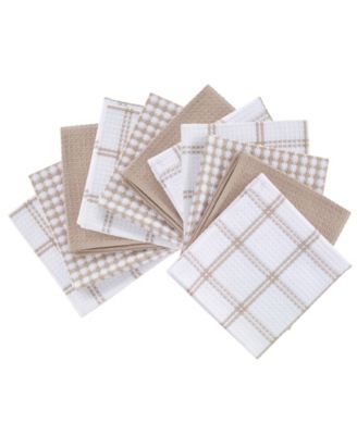Coordinating Flat Waffle Weave Dish Cloth, Set of 12