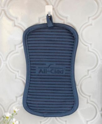 Ribbed Silicone Cotton Twill Pot Holder, Set of 2