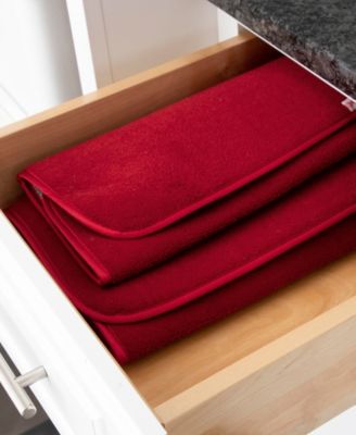 Microfiber Dish Drying Mat Reverses to Mesh, Set of 2