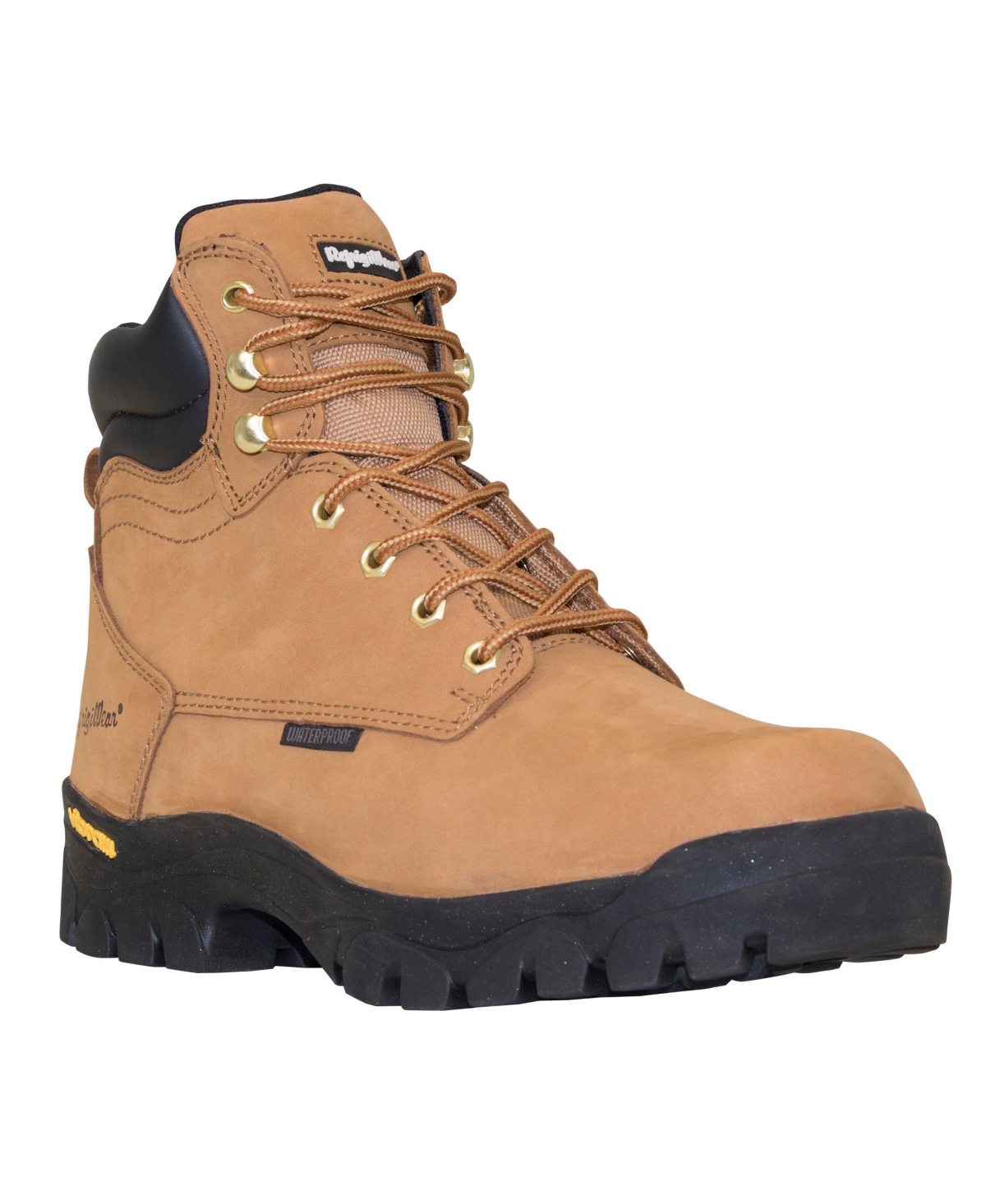 Men's Ice Logger Warm Insulated Waterproof Tan Leather Work Boots - Tan