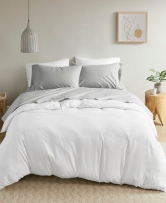 Peached Cotton Percale 3-Pc. Sheet Set, Twin