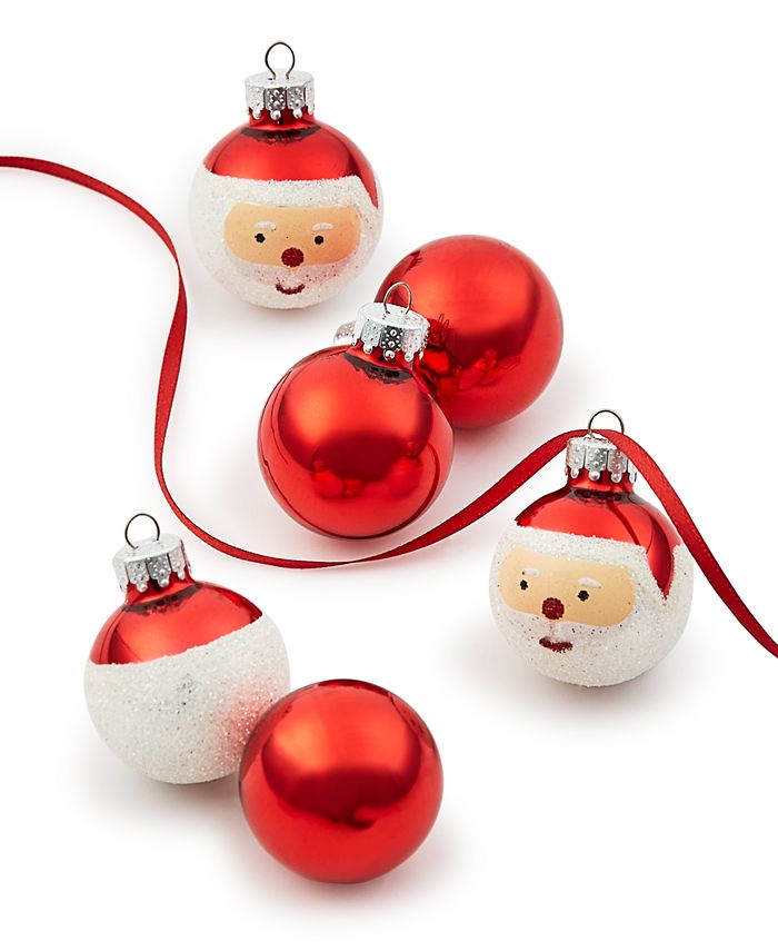 Holiday Lane Ornamentation Mini Glass Ball Ornaments, Set of 24, Created for Macy