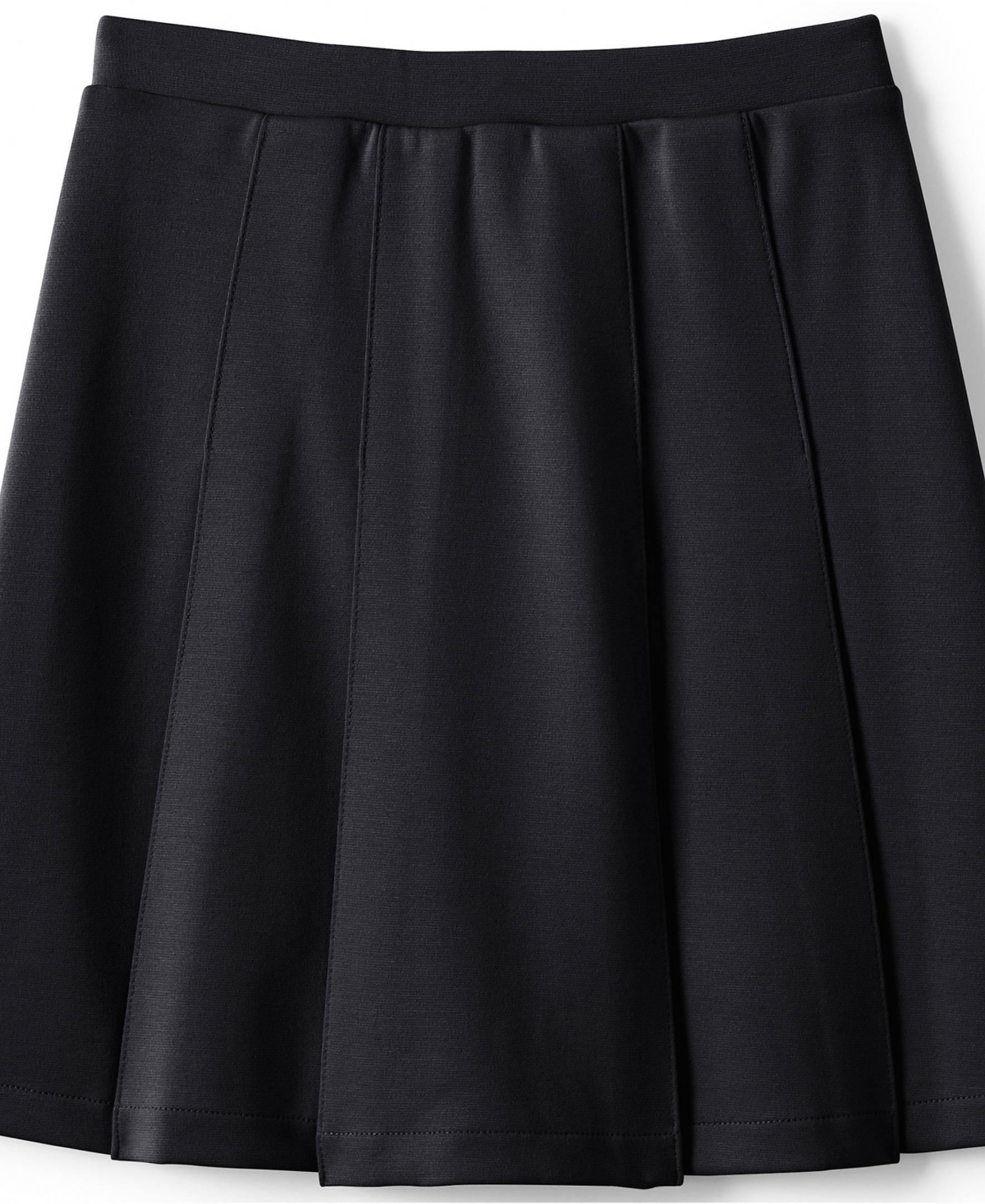 Lands' End Little Girls Ponte Pleat Skirt Top of Knee