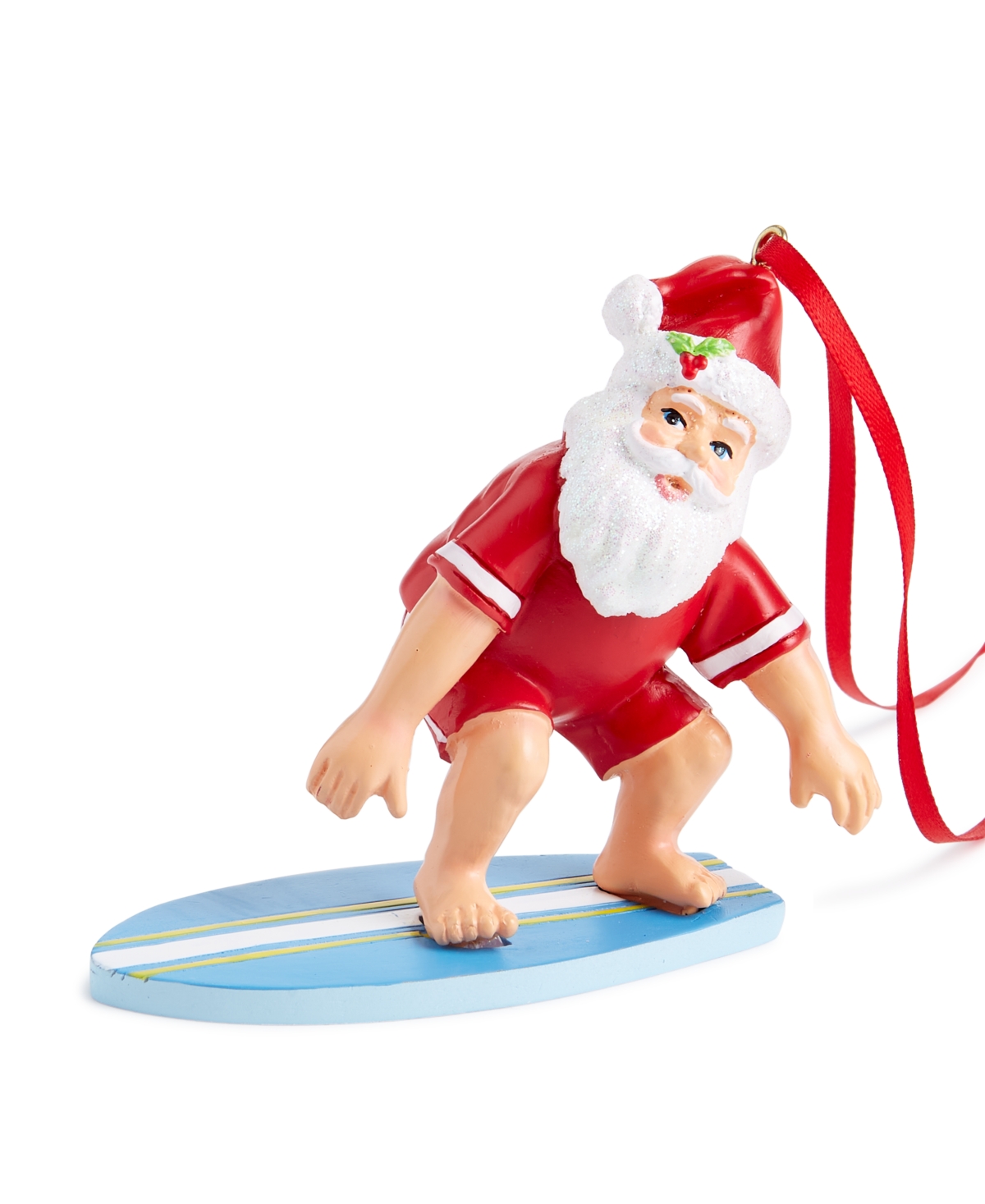 Holiday Lane Hawaii Surfing Santa Ornament, Exclusively At Macy's In No Color
